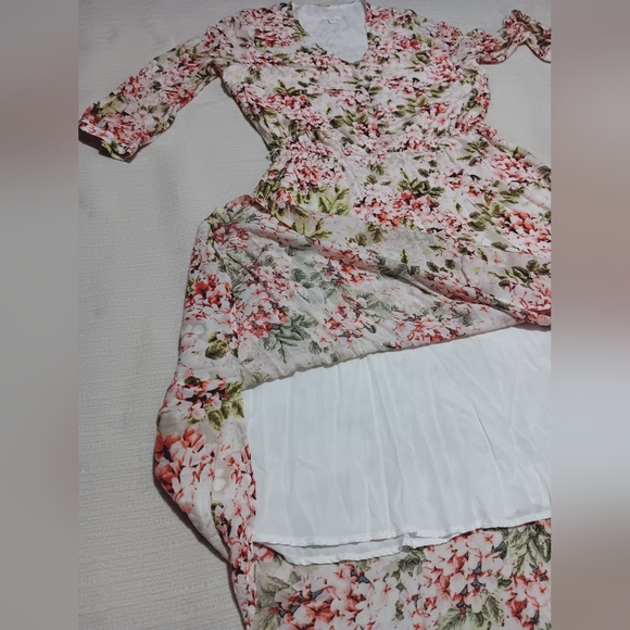 J.Jill F1loral V-Neck Maxi Dress Size M - Picture 10 of 14